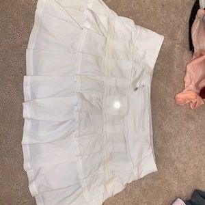 cute white lulu tennis skirt